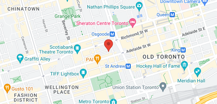 map of #909 -126 SIMCOE ST